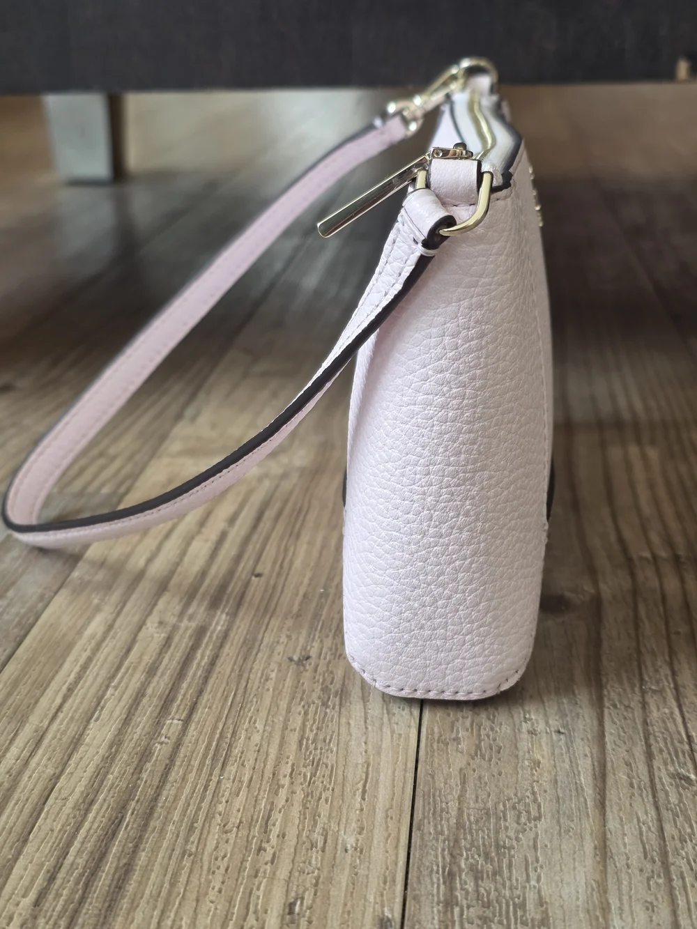 kate spade Blush Pebbled Leather Shoulder Wristlet - Pale Blush